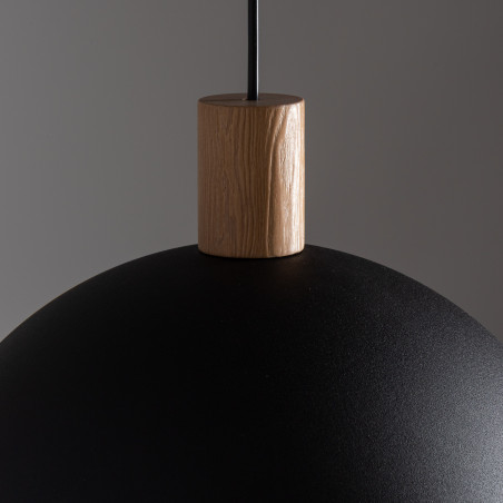 Lampa wisząca loft Oslo | Czarna / Sosna | TK Lighting