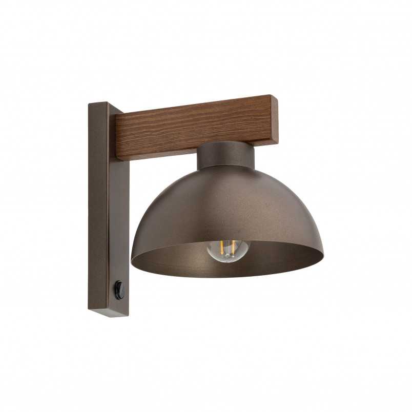 Kinkiet Loft Oslo | Brąz/Orzech TK Lighting - Oświetlenie