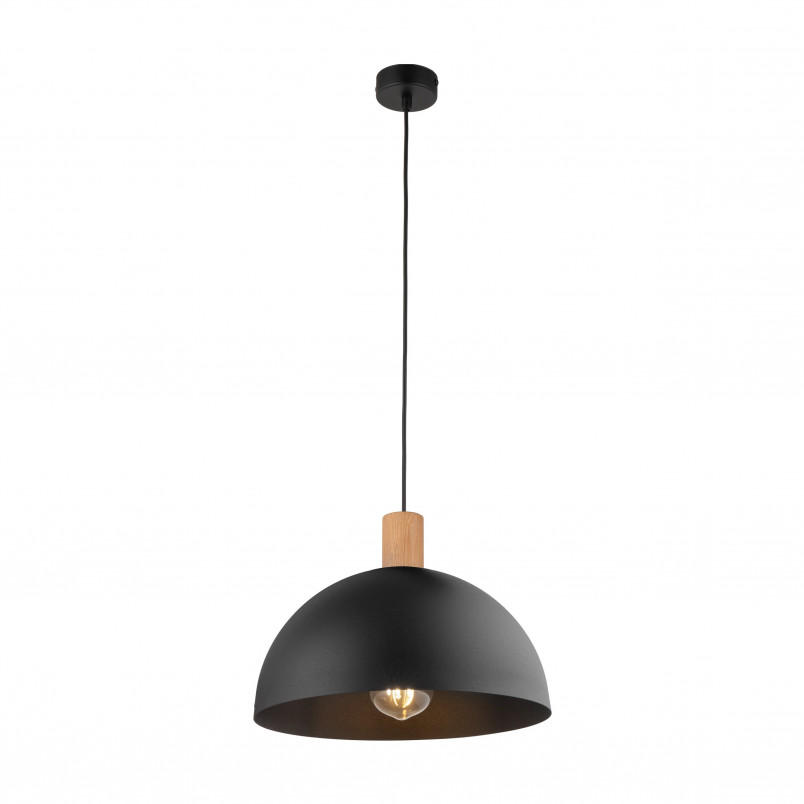 Lampa wisząca loft Oslo | Czarna / Sosna | TK Lighting