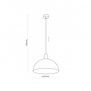 Lampa wisząca loft Oslo | Czarna / Sosna | TK Lighting