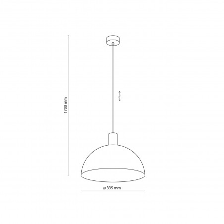 Lampa wisząca loft Oslo | Czarna / Sosna | TK Lighting