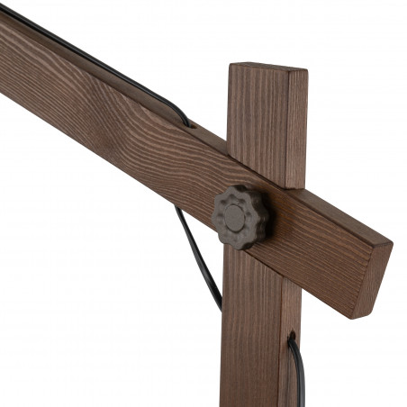 Lampa podłogowa Loft Oslo 180cm | TK Lighting - Brąz/Orzech