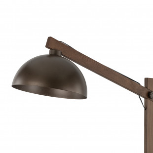 Lampa podłogowa Loft Oslo 180cm | TK Lighting - Brąz/Orzech
