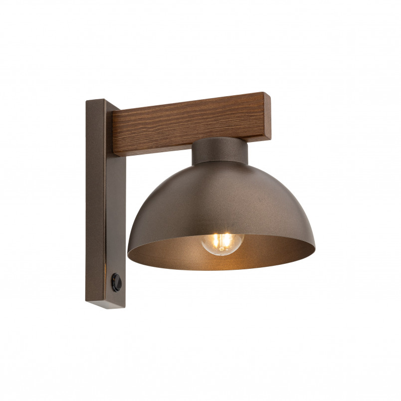 Kinkiet Loft Oslo | Brąz/Orzech TK Lighting - Oświetlenie