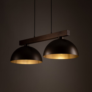 Lampa Wisząca Loft Oslo | TK Lighting - Brązowa, 2 punkty