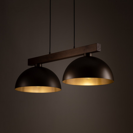 Lampa Wisząca Loft Oslo | TK Lighting - Brązowa, 2 punkty