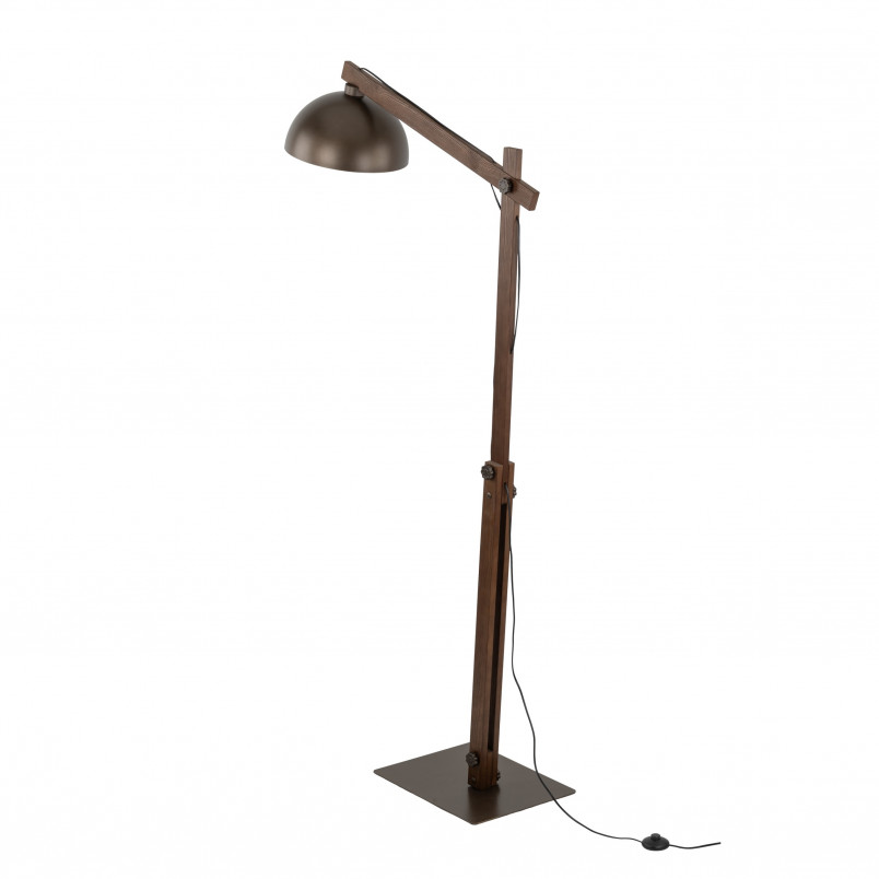 Lampa podłogowa Loft Oslo 180cm | TK Lighting - Brąz/Orzech