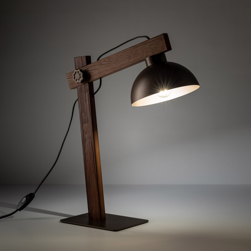 Lampa biurkowa Loft Oslo | TK Lighting - Brązowa, E27