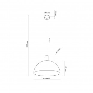 Lampa wisząca Oslo TK Lighting | Loftowa, brązowa, E27