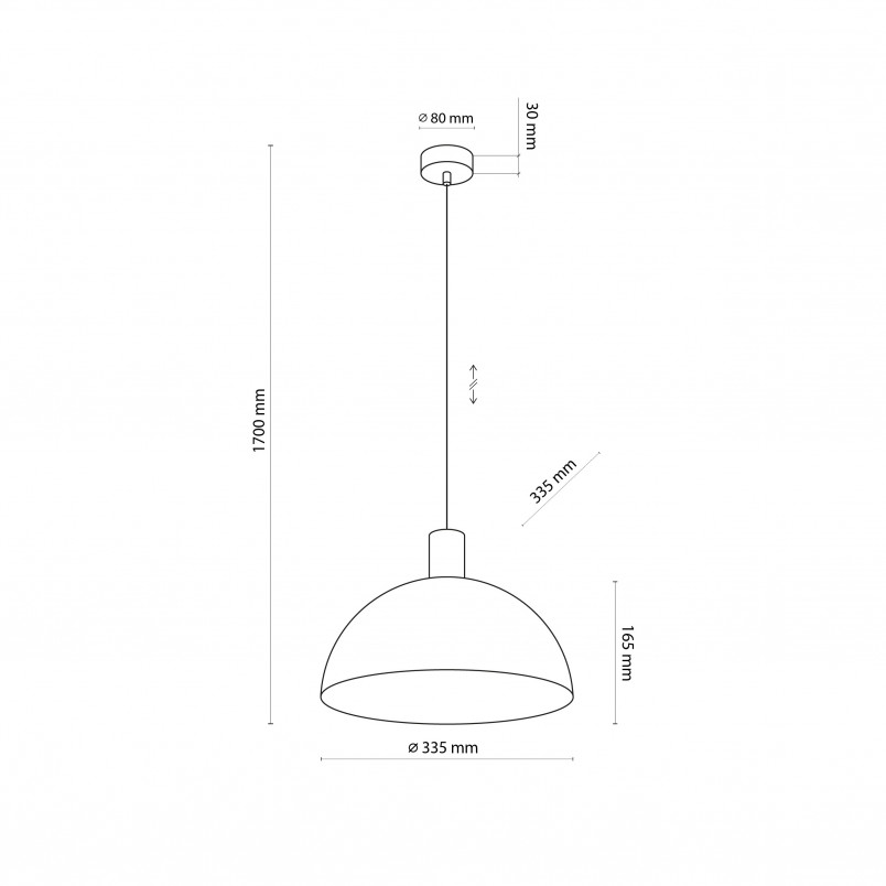 Lampa wisząca Oslo TK Lighting | Loftowa, brązowa, E27