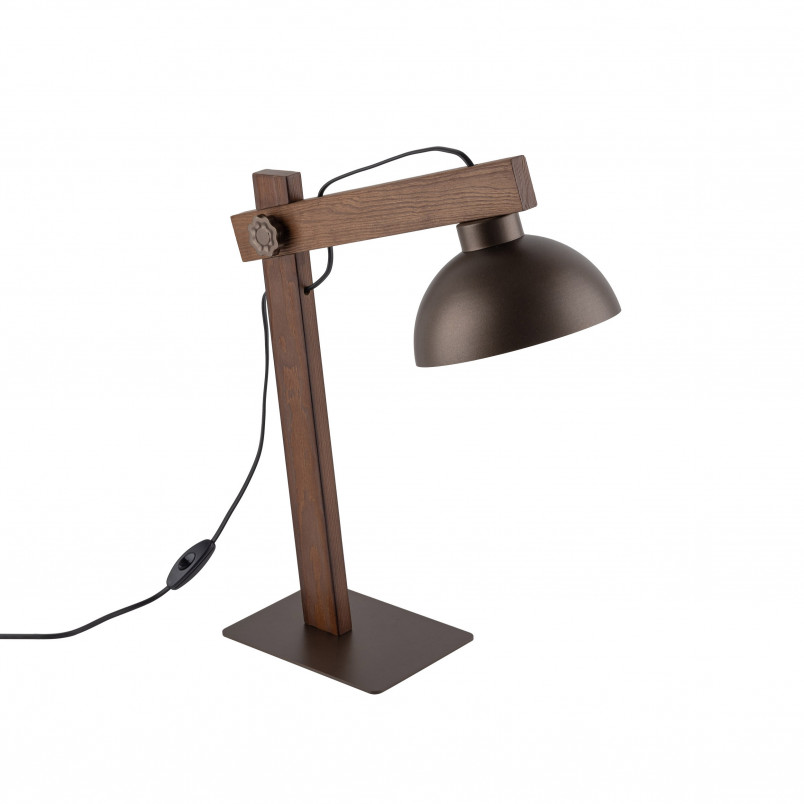 Lampa biurkowa Loft Oslo | TK Lighting - Brązowa, E27