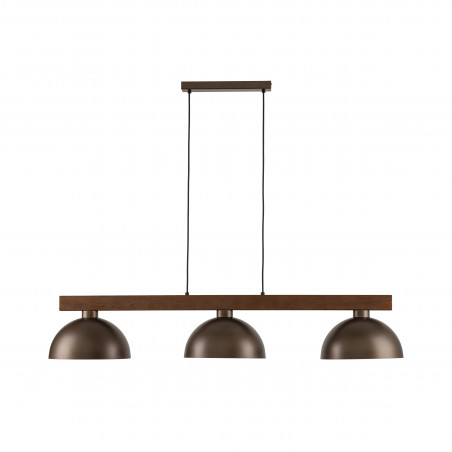 Lampa Wisząca Loft Oslo | 3 Punktowa | Brąz/Orzech | TK Lighting