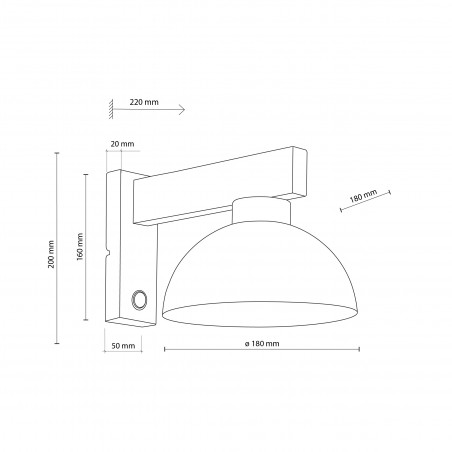 Kinkiet Oslo Sabia TK Lighting | Skandynawski Design