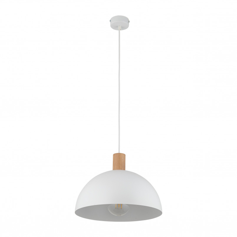 Lampa wisząca Oslo | Skandynawska, biały/sosna | TK Lighting
