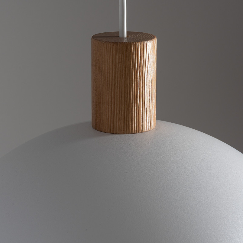 Lampa wisząca Oslo | Skandynawska, biały/sosna | TK Lighting