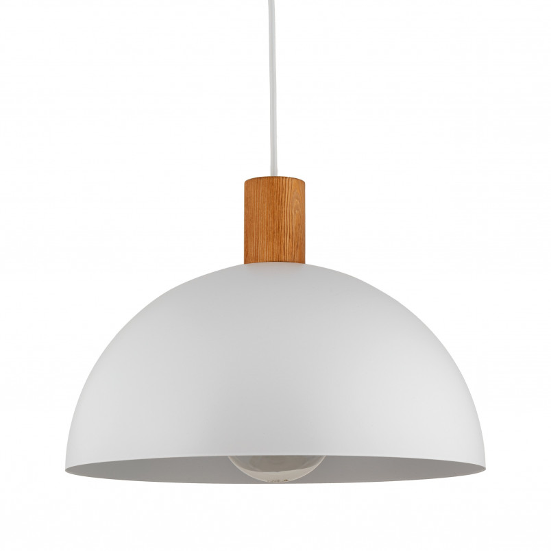 Lampa wisząca Oslo | Skandynawska, biały/sosna | TK Lighting