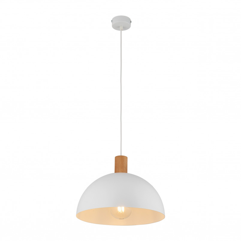Lampa wisząca Oslo | Skandynawska, biały/sosna | TK Lighting