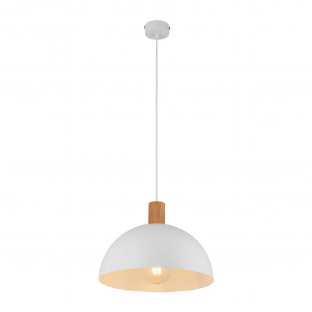 Lampa wisząca Oslo | Skandynawska, biały/sosna | TK Lighting