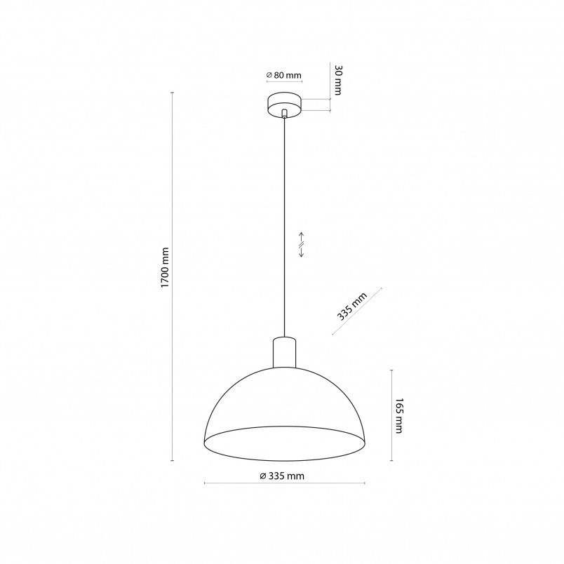 Lampa wisząca Oslo | Skandynawska, biały/sosna | TK Lighting