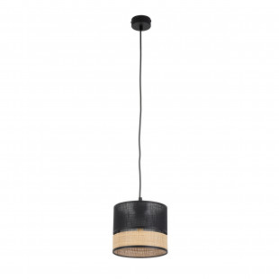 Lampa Boho Wisząca Paglia New Czarna | TK Lighting
