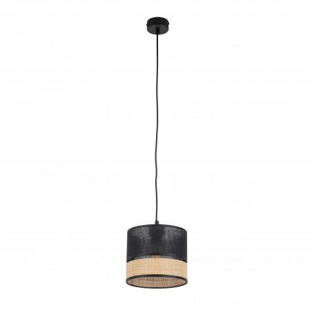 Lampa Boho Wisząca Paglia New Czarna | TK Lighting