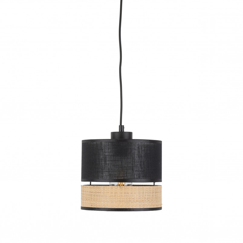 Lampa Boho Wisząca Paglia New Czarna | TK Lighting