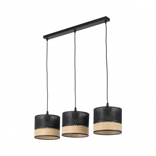 Lampa Boho Paglia New | 3 punkty, 60cm, Czarny - TK Lighting