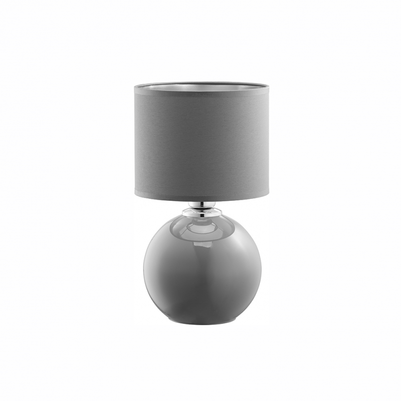 Lampa stołowa szklana Palla Small szara TK Lighting | Elegancki Design