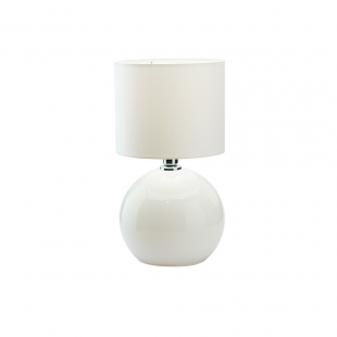 Lampa stołowa szklana Palla Small biała TK Lighting | Elegancki Design