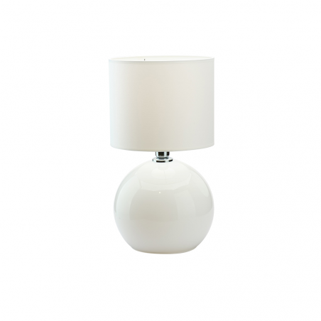 Lampa stołowa szklana Palla Small biała TK Lighting | Elegancki Design