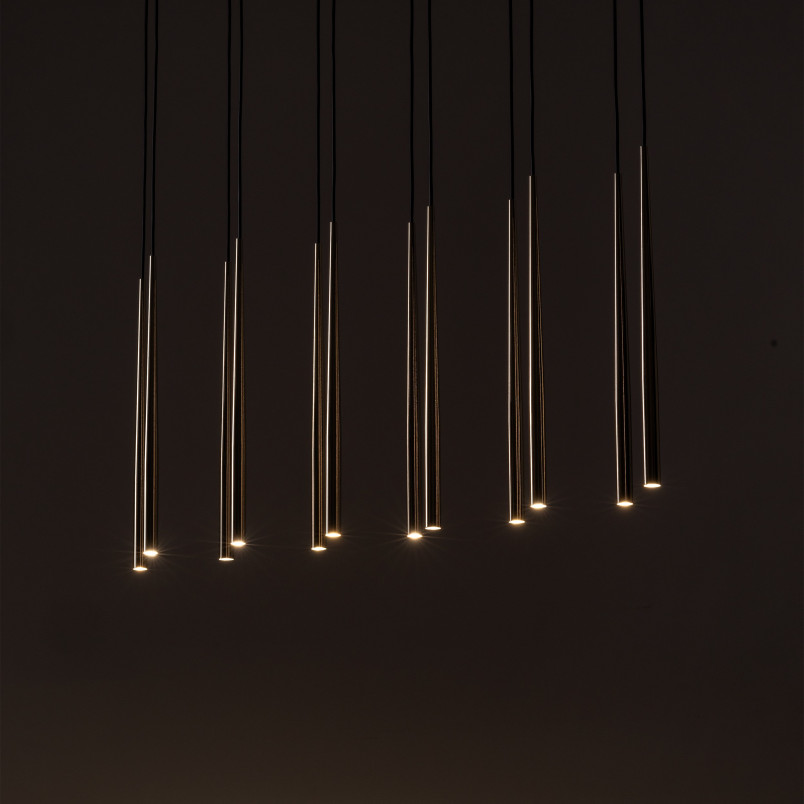 Lampa Glamour Piano XII - Złota, Wisząca, TK Lighting |