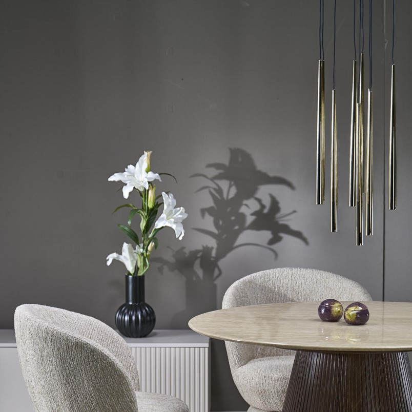 Lampa Glamour Wisząca Piano X Złota | TK Lighting