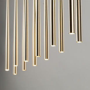 Lampa Glamour Piano XII - Złota, Wisząca, TK Lighting |