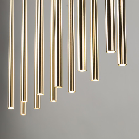Lampa Glamour Piano XII - Złota, Wisząca, TK Lighting |