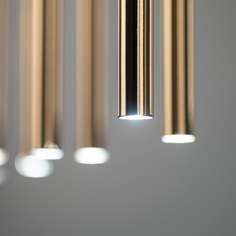 Lampa Glamour Piano XII - Złota, Wisząca, TK Lighting |