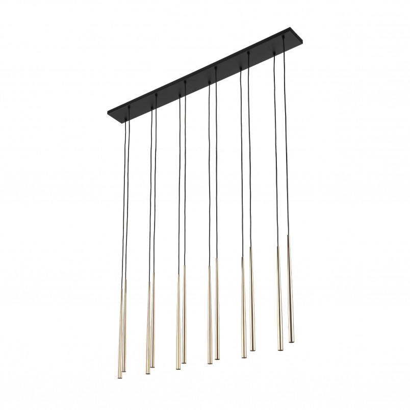 Lampa Glamour Piano XII - Złota, Wisząca, TK Lighting |