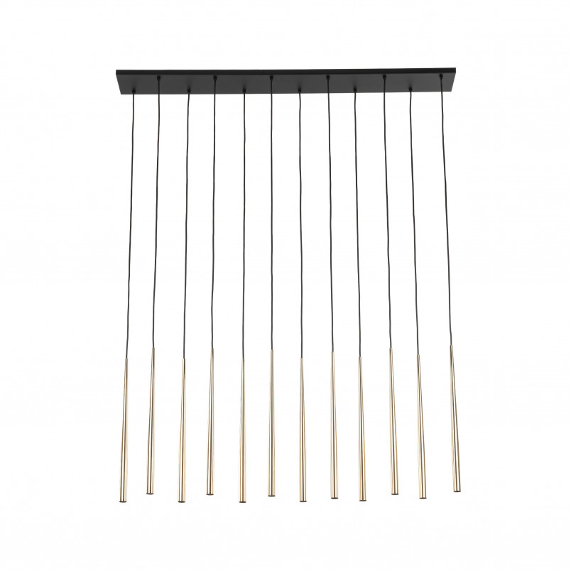 Lampa Glamour Piano XII - Złota, Wisząca, TK Lighting |
