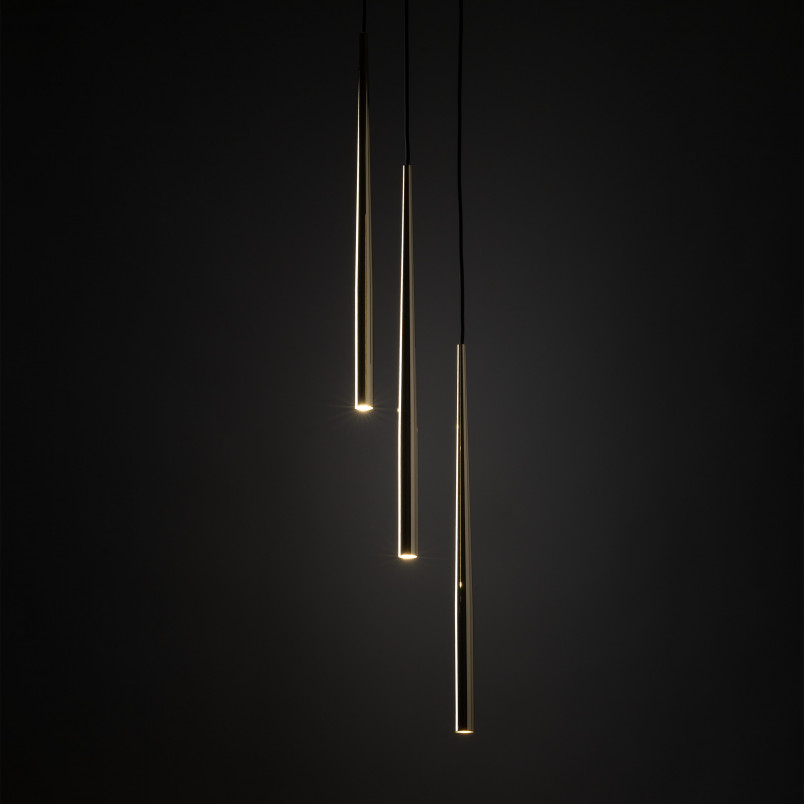 Lampa Wisząca Piano III Złota TK Lighting | Glamour i Minimalizm