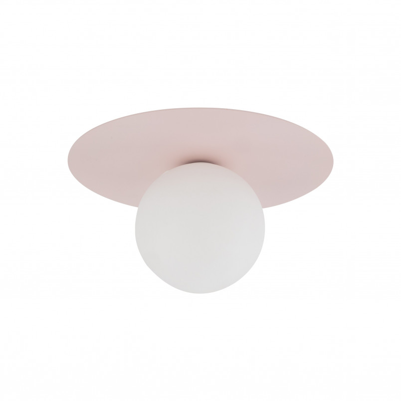 Plafon szklany Pixi 25cm - Biały/Różowy | TK Lighting