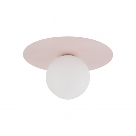 Plafon szklany Pixi 25cm - Biały/Różowy | TK Lighting