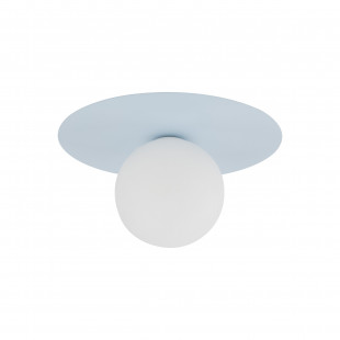 Plafon szklany kula Pixi 25cm biały / błękitny Lighting