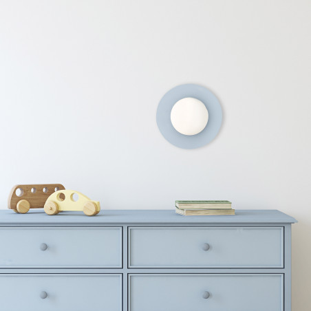 Plafon szklany Pixi 25cm - TK Lighting | Biały/Niebieski