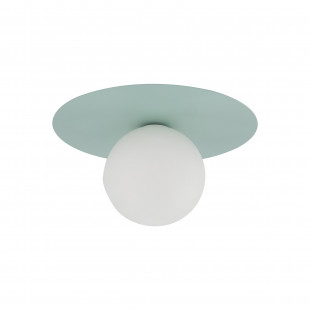 Plafon szklany kula Pixi 25cm biały / miętowy Lighting