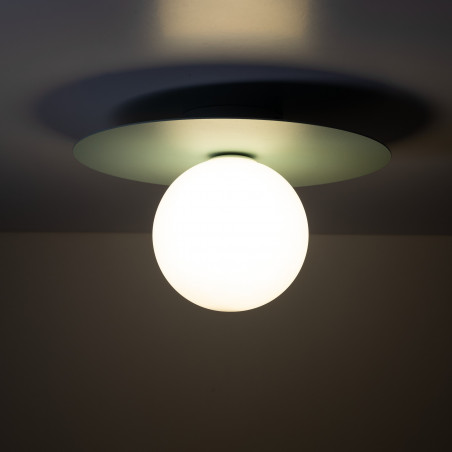 Plafon szklany Pixi 25cm biały/miętowy TK Lighting | Światło dla dzieci