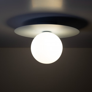 Plafon szklany kula Pixi 25cm biały / błękitny Lighting