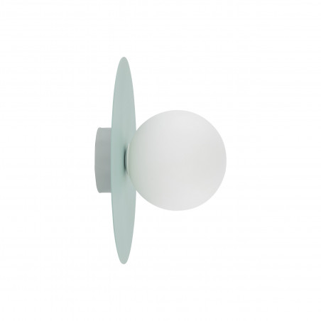 Plafon szklany Pixi 25cm biały/miętowy TK Lighting | Światło dla dzieci