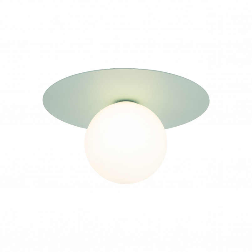 Plafon szklany Pixi 25cm biały/miętowy TK Lighting | Światło dla dzieci