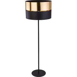 Lampa podłogowa z abażurem Hilton złoty/czarny marki TK Lighting