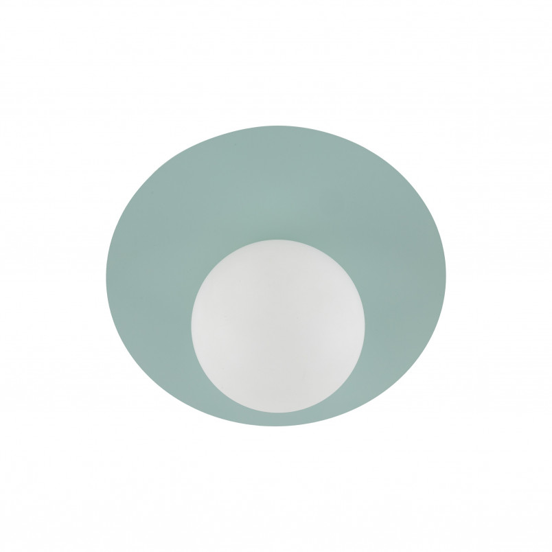 Plafon szklany Pixi 25cm biały/miętowy TK Lighting | Światło dla dzieci