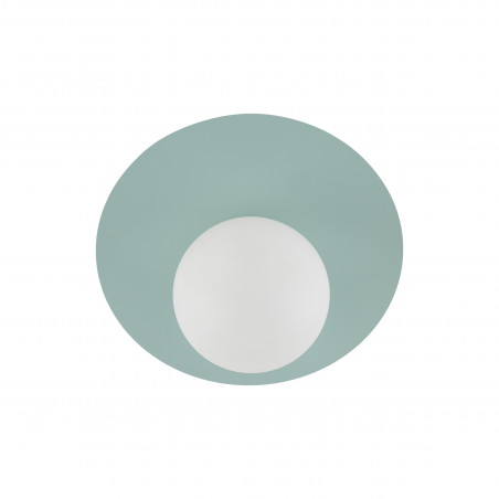 Plafon szklany Pixi 25cm biały/miętowy TK Lighting | Światło dla dzieci